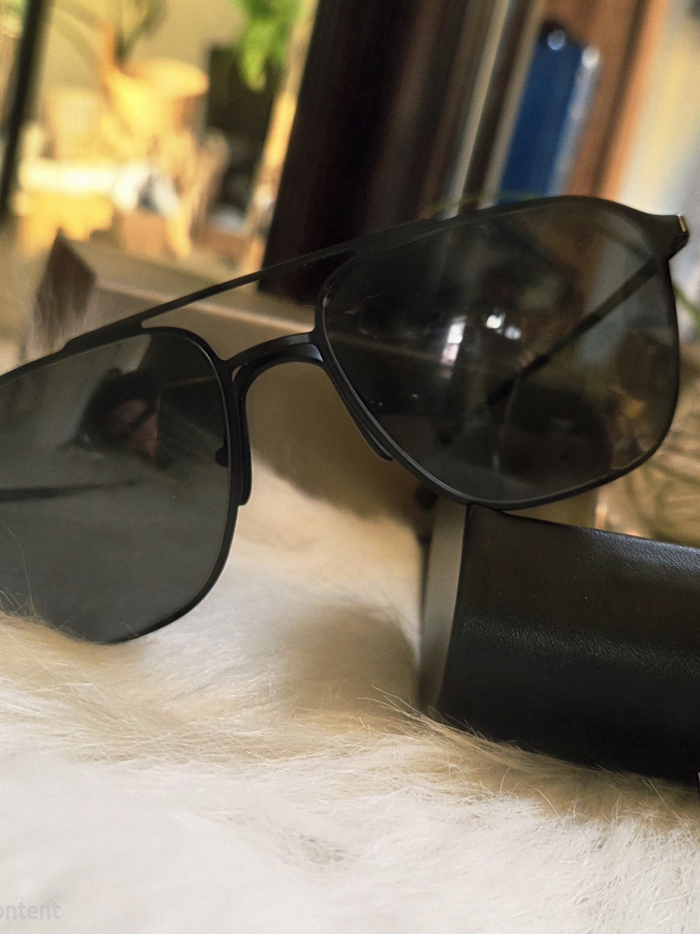 T​ODAY ONLY! FLASH SALE!Giorgio Armani Matte Black Aviators AR 6110 3001/87